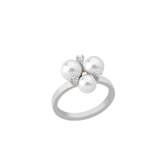 MAJORICA JEWELRY Mod. 15726.01.2.915.010.1 pearl ring with gemstones