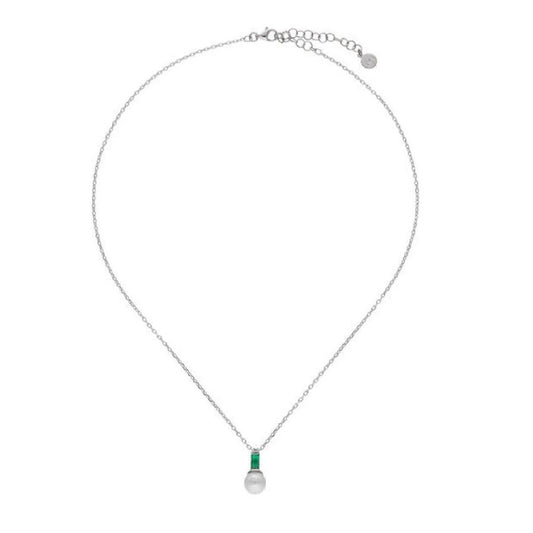 Alt Tag: MAJORICA JEWELRY Mod. 17270.01.2.N42.530.1 elegant pearl necklace with silver chain