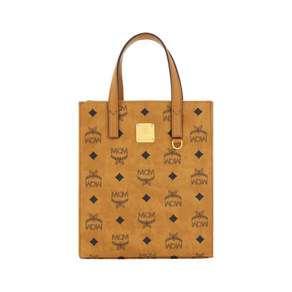 MCM Brown Cotton Handbag