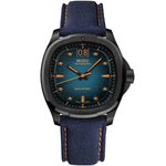 Blue and black MIDO MOD. M049-526-37-041-00 watch with fabric strap