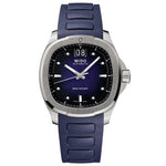 MIDO MOD. MULTIFORT TV BIG DATE watch with blue strap and modern design for stylish timekeeping.