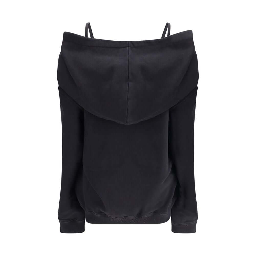 MM6 Black Cotton Sweatshirt