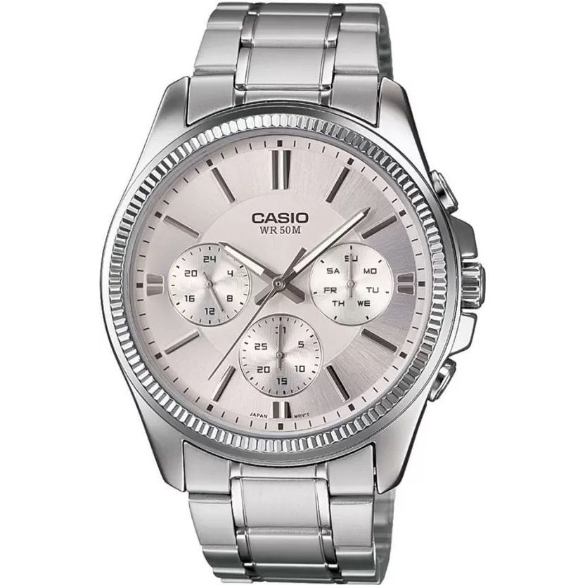 CASIO Mod. DAY DATE MULTIFUNCTION - ARGENT WATCHES