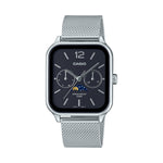 CASIO COLLECTION Mod. MOONPHASES - BLACK MESH WATCHES