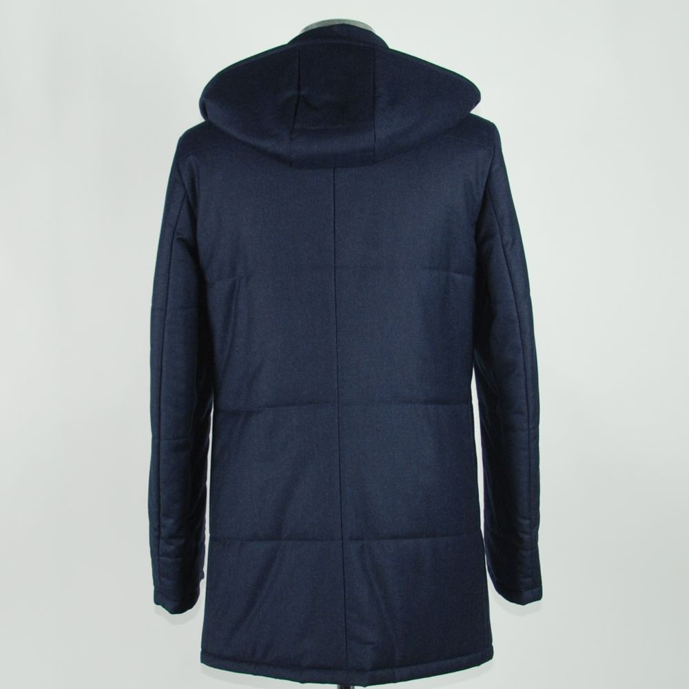 Made in Italy Blue Wool Men's Jacket
