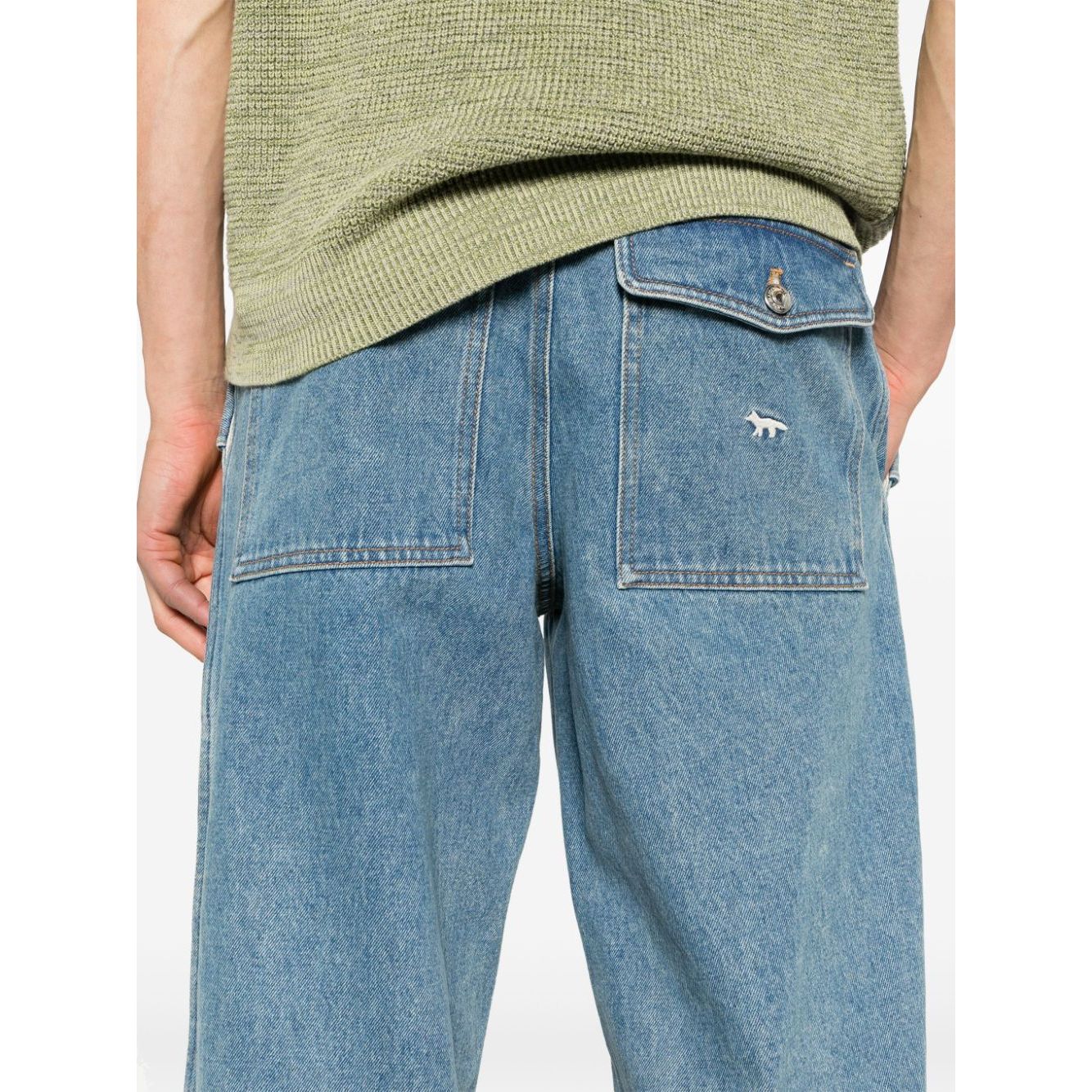 Maison Kitsuné MAISON KITSUNE' Jeans Clear Blue Jeans