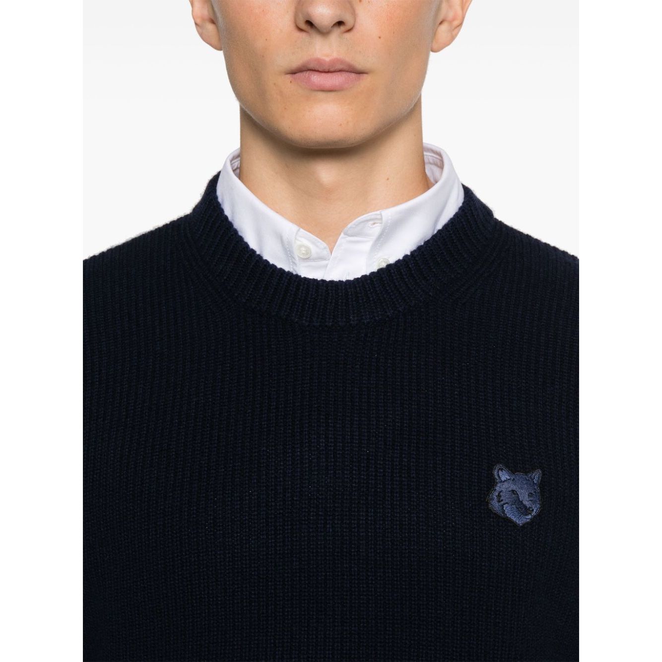 Maison Kitsuné MAISON KITSUNE' Sweaters Blue Topwear
