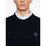 Maison Kitsuné MAISON KITSUNE' Sweaters Blue Topwear