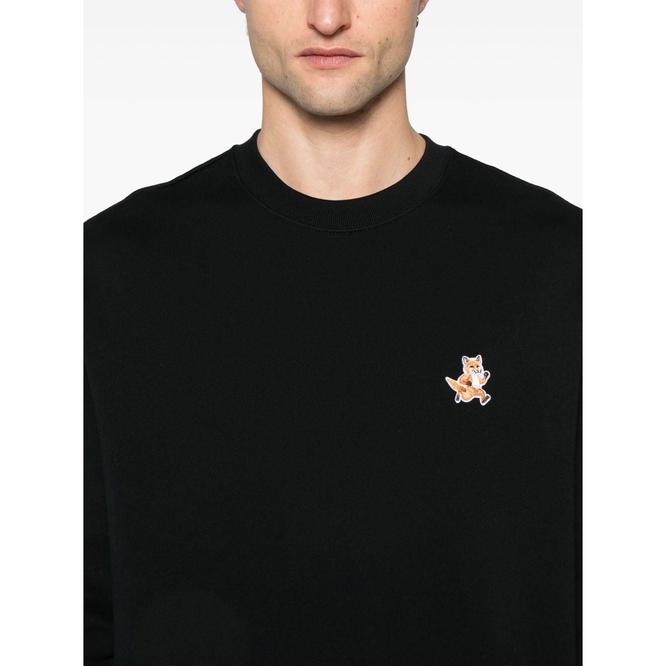 Maison Kitsuné Maison Kitsune speedy fox patch comfort sweatshirt Topwear