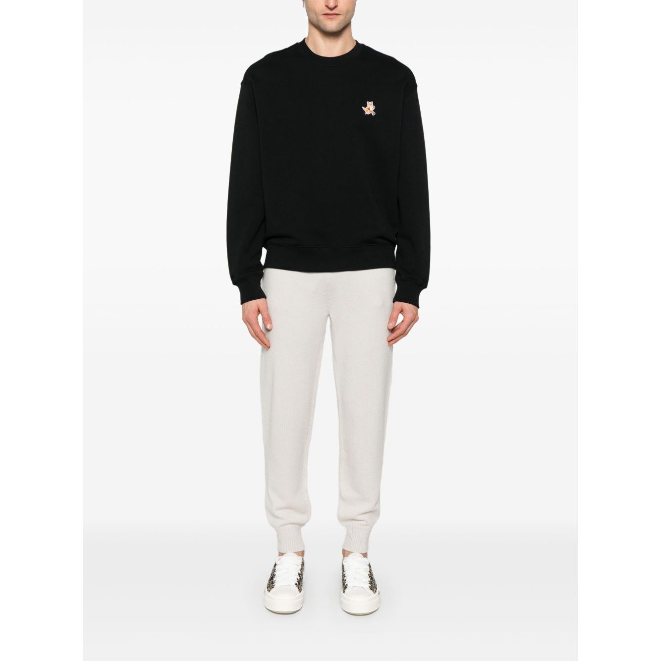 Maison Kitsuné Maison Kitsune speedy fox patch comfort sweatshirt Topwear