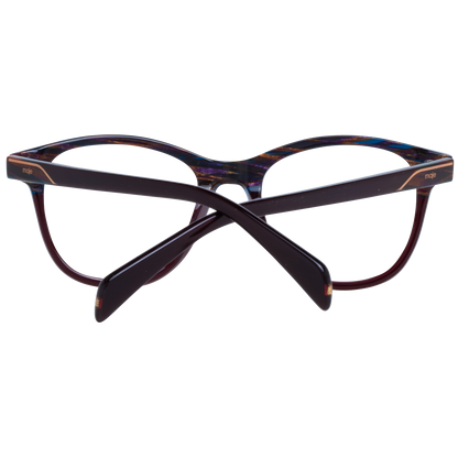 Maje Brown Acetate Glasses (Frames) showcasing full-rim round brown acetate style for women, size 48-18-140 with demo lenses.