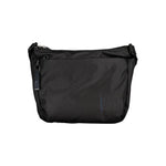 Mandarina Duck Black Polyester Handbag with adjustable strap, external and internal pockets, contrast details, and logo.