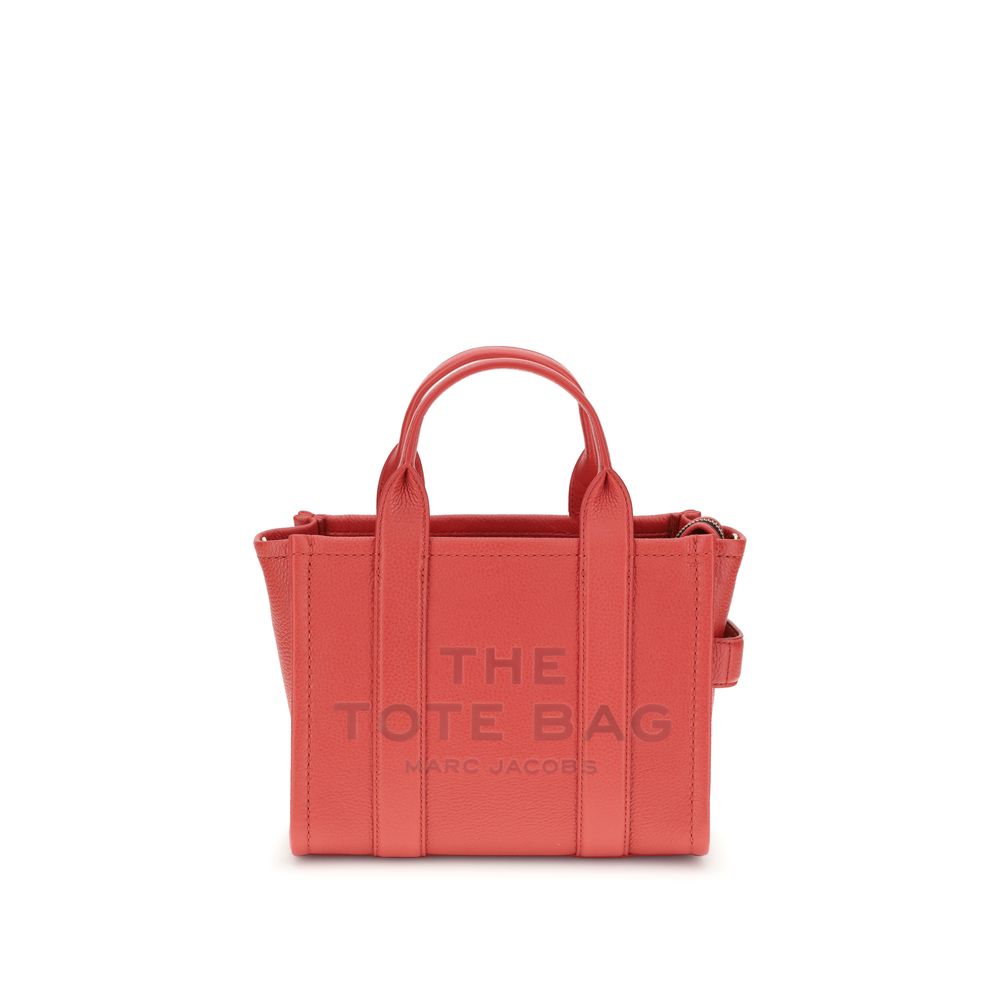 Marc Jacobs Red Calf Leather Bos Taurus Handbag with top handles and zippered closure.