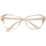 Marciano by Guess Beige Women Glasses Frame, full-rim cat eye style with plastic material, spring hinge, branded case included.
