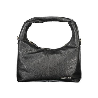Mario Valentino Black Polyethylene Women Handbag with single handle and adjustable strap
