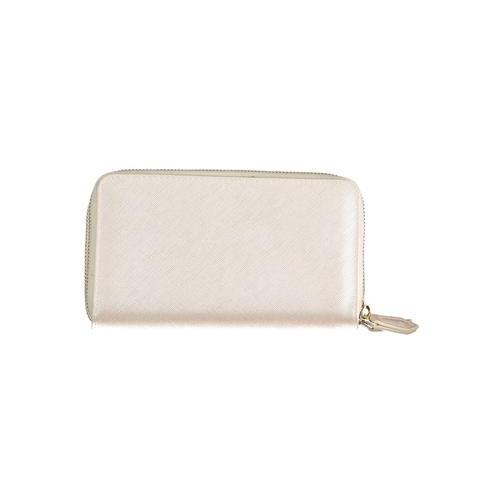 Front view with bag zipped and handles upright.