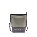 Marni Colorblock Shoulder Bag featuring adjustable strap and zipper closure with Marni logo and palladium accents, 14x14x4cm, Polyester