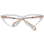 Max & Co Pink Women Glasses Frame in rose plastic cat eye style, full-rim design, demo lenses, includes branded case, no spring hinge.