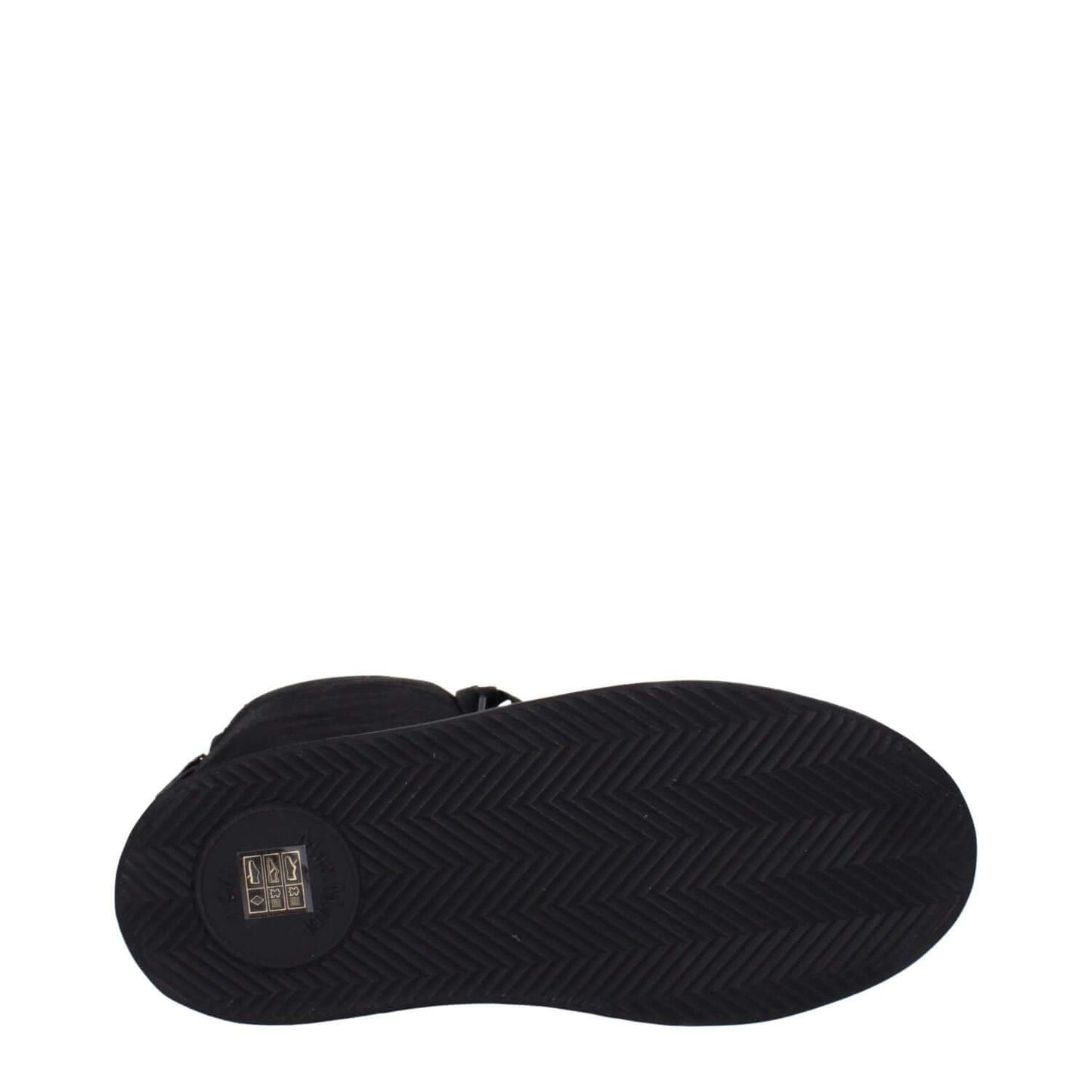 Max Mara Black Fabric Lace-Up Boots