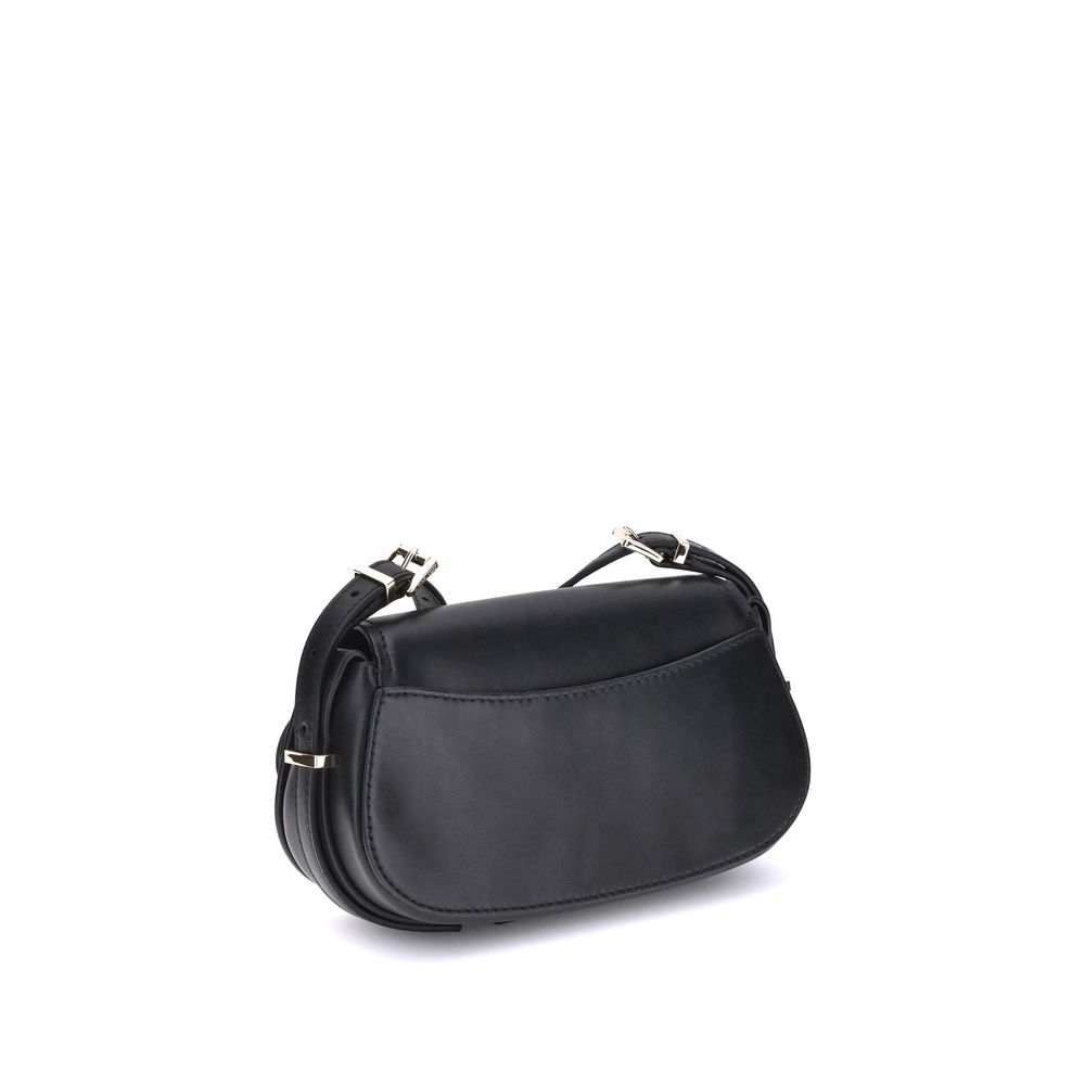 Front view with bag zipped and handles upright.