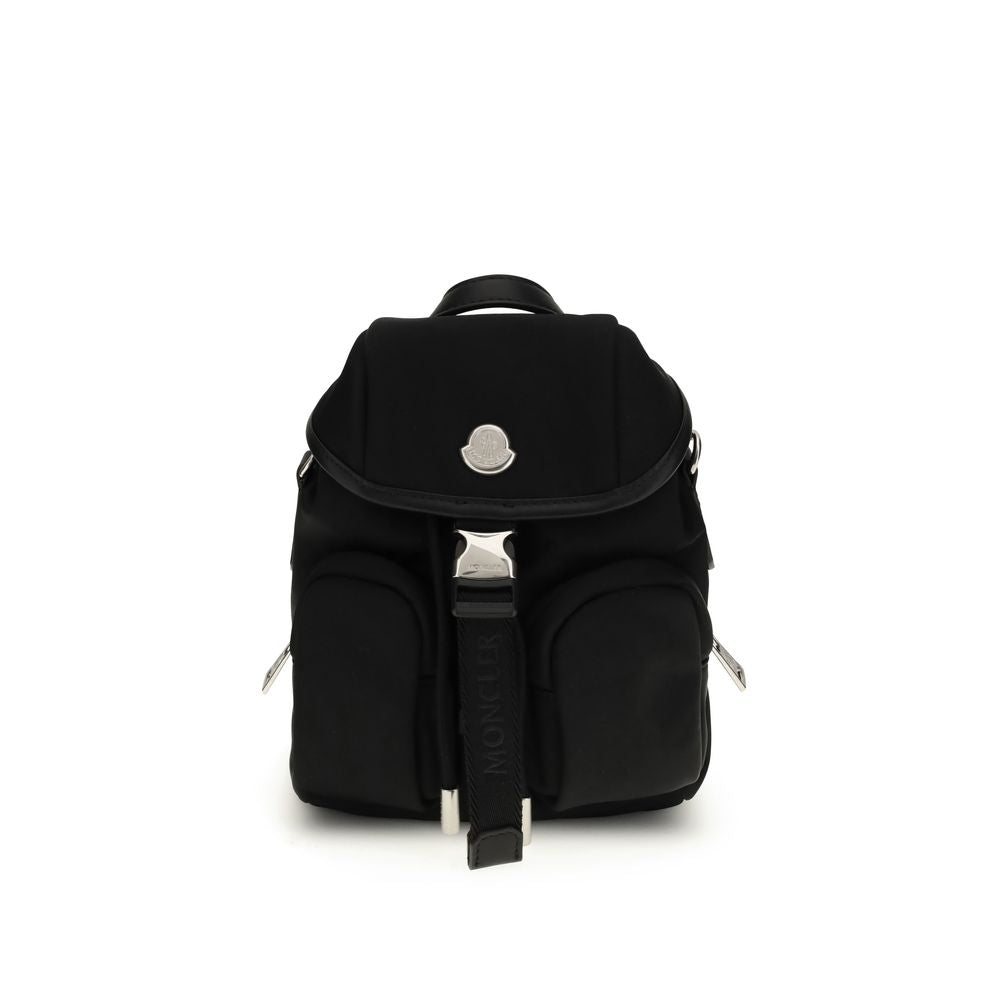 Moncler Black Calf Leather Bos Taurus Backpack