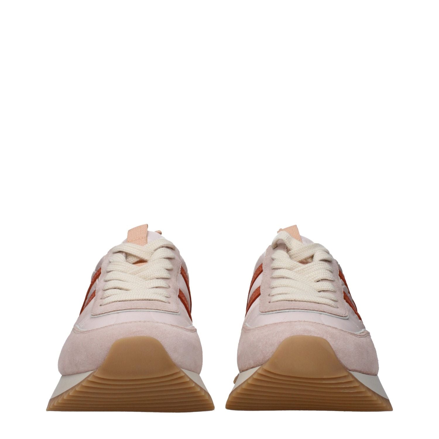 Moncler Pink Fabric Chunky Sneakers