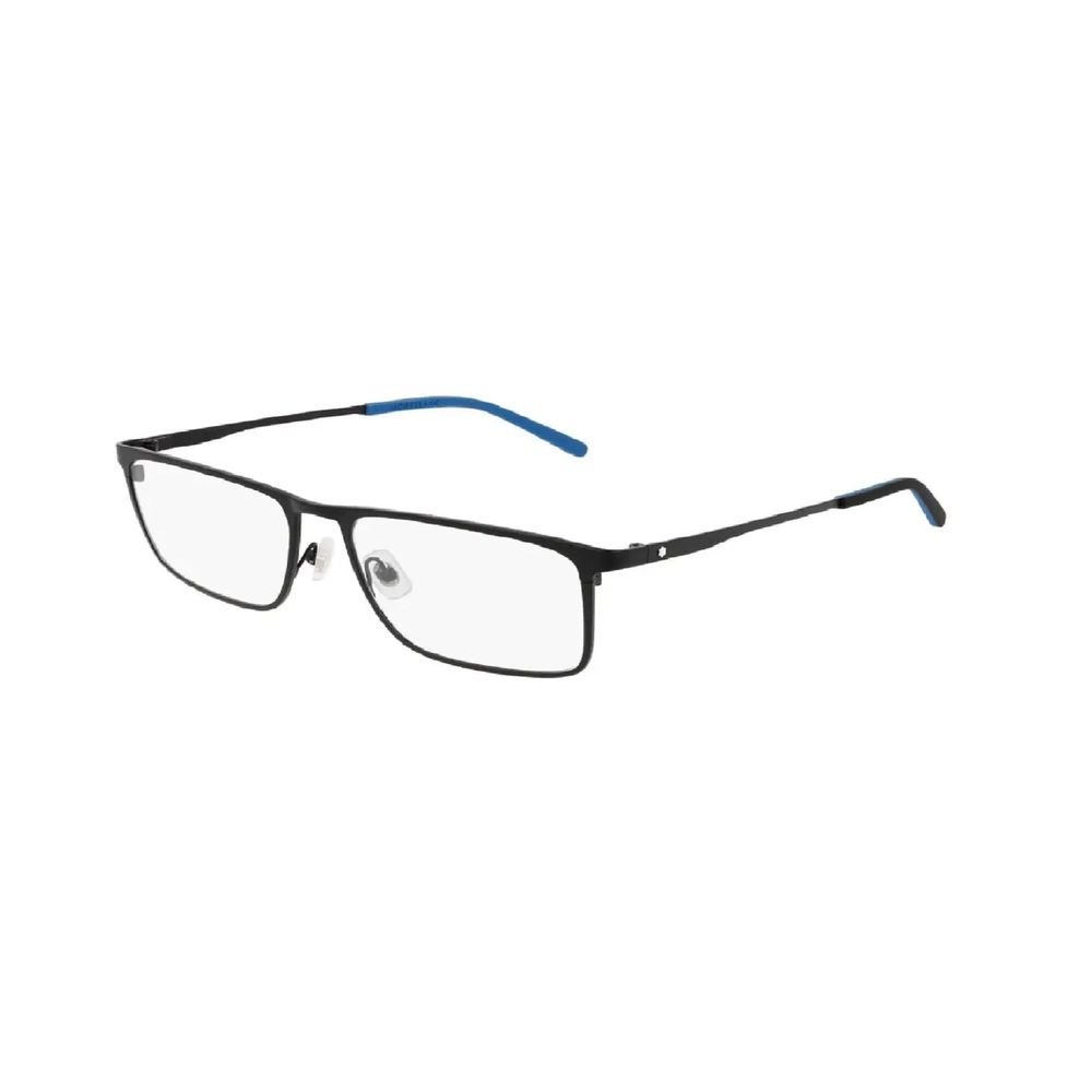 Montblanc Black Metal Glasses (Frames) featuring metal construction and black color, with dimensions 55/16/145 mm.