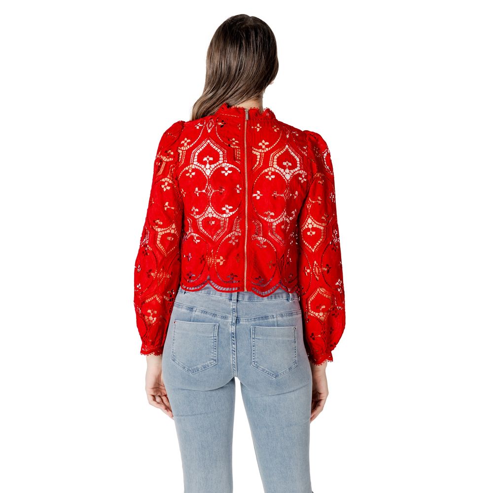 Morgan De Toi Red Polyester Blouse