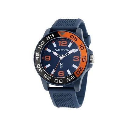 NAUTICA Mod. NAPFWS302 gent's quartz analog watch with mineral dial, 45mm case and official packaging. Water resistant 5 ATM.