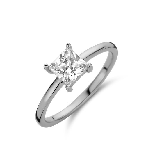 Elegant diamond ring from NEW BLING Mod. 9NB-0586-50 collection, showcasing a stunning solitaire design perfect for any occasion.