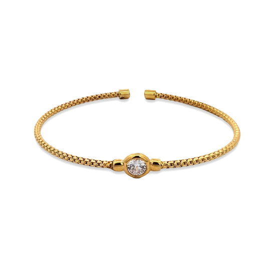 Gold bracelet featuring a central gemstone from NEW BLING Mod. 9NB-1559 collection.