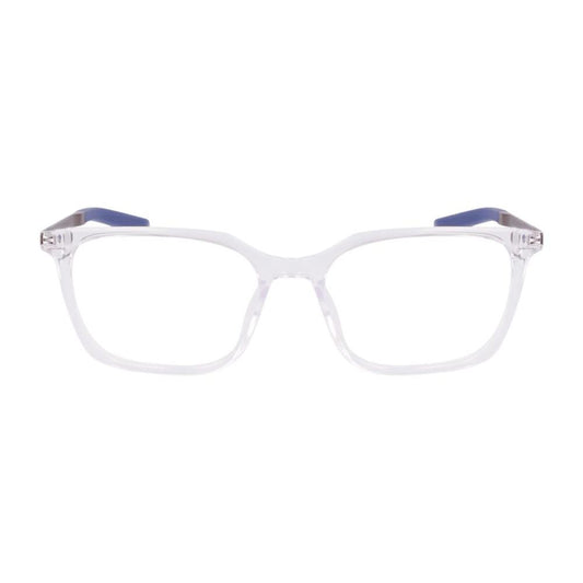NIKE MOD. NIKE 7227 glasses for gents featuring a clear frame with blue accents, designed for style and comfort.