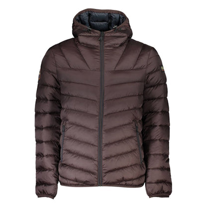Napapijri Brown Polyamide Men Jacket