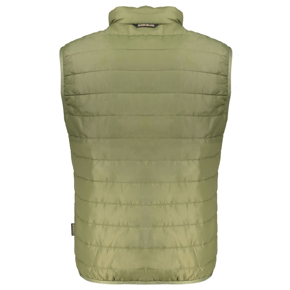 Napapijri Green Polyester Men's Sleeveless Jacket