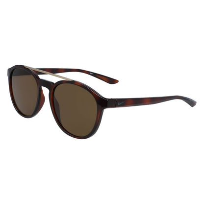 Nike Brown Injected Sunglasses with brown frames and tinted lenses, unisex design, 54/19/145mm size, category 3 protection.