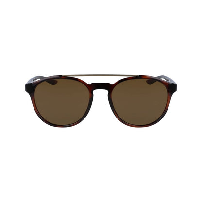 Nike Brown Injected Sunglasses with brown lenses, unisex design, 54/19/145 mm dimensions, Category 3 protection.