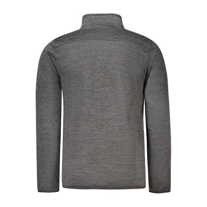 Back view of Norway 1963 Black Polyester Men Jacket with long sleeves and sleek design featuring premium polyester material.