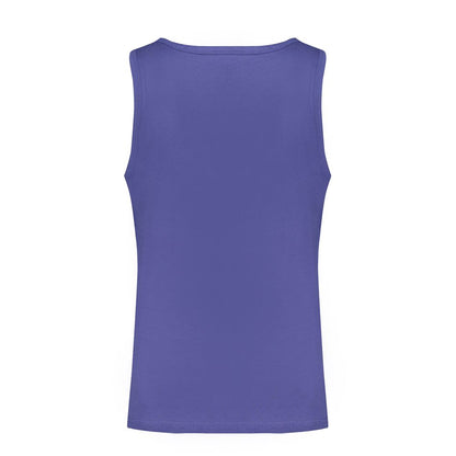 Norway 1963 Blue Cotton Men Shirt with crew neck and wide shoulders.