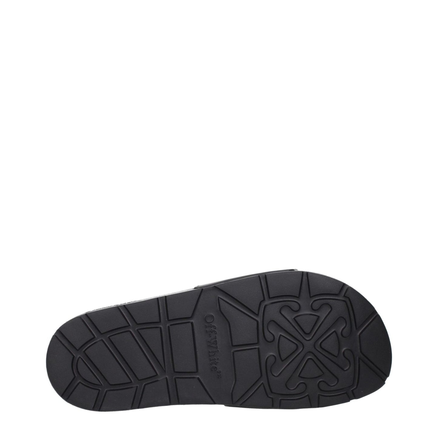 Off-White Black Cotton Slippers