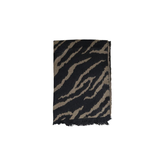 Only Beige Marabou Scarf with animal print design for elegant women’s fashion accessory.