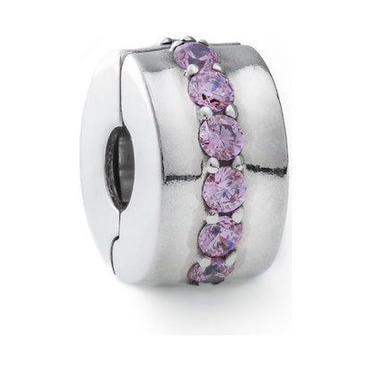 PANDORA CHARMS Mod. PINK SPARKLING ROW CLIP