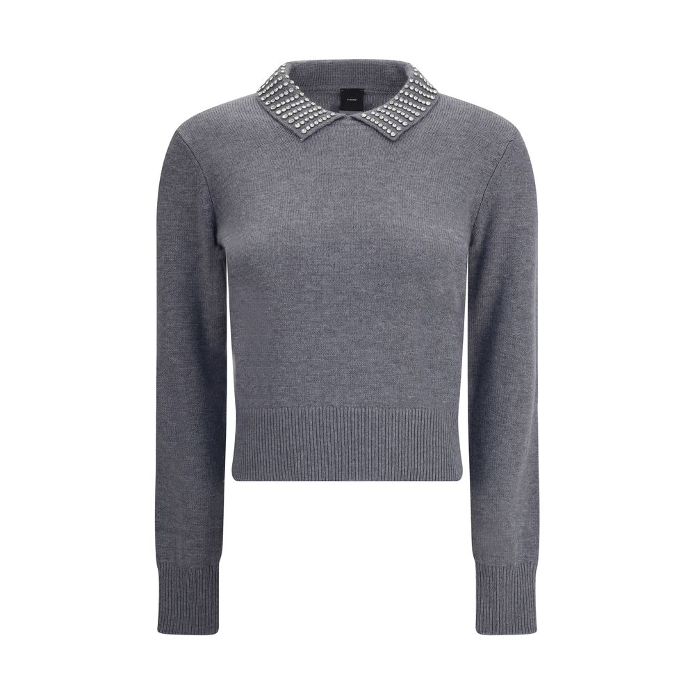 PINKO Gray Nylon Sweatshirt
