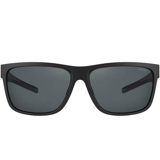 Black POLAROID MOD. PLD 7014_S sunglasses for men, polycarbonate frame, stylish eye protection.