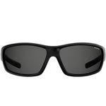POLAROID MOD. PLD 7029_S unisex sunglasses, black polycarbonate frame, front view.