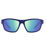 POLAROID MOD. PLD 7037_S unisex sunglasses with blue frame and green-tinted lenses