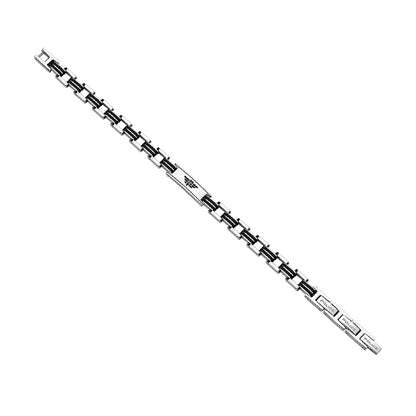 POLICE JEWELS JEWELRY Mod. PEAGB0008701 silver link bracelet on white background
