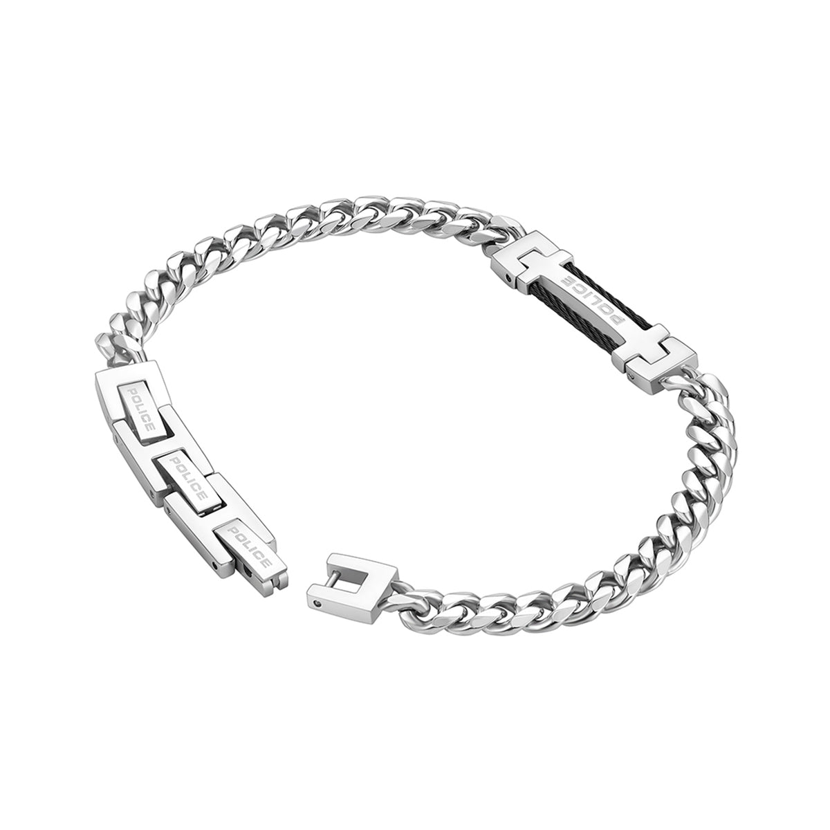 POLICE JEWELS JEWELRY Mod. PEAGB0010101 silver bracelet