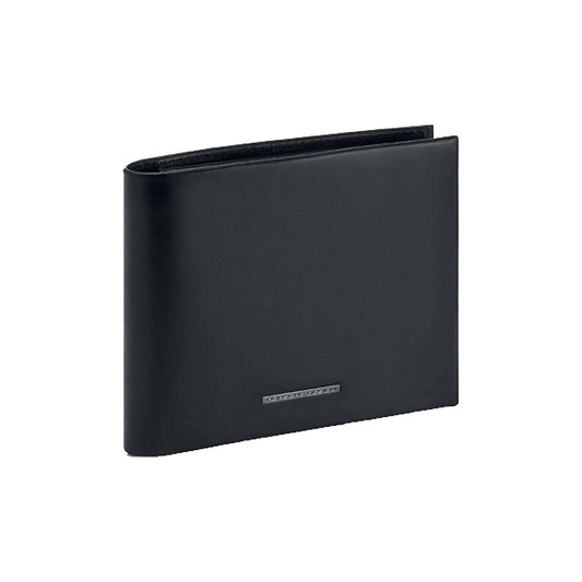 PORSCHE PELLETTERIA MOD. OBE09903-001 black leather wallet