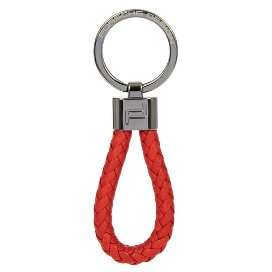 PORSCHE PORTACHIAVI MOD. OKY08807-020 with red braided loop and metal ring.