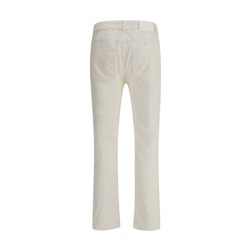 PT Torino White Cotton Pants